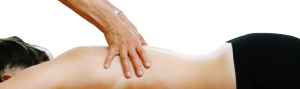 chartered physiotherapist jane pascoe treats a back